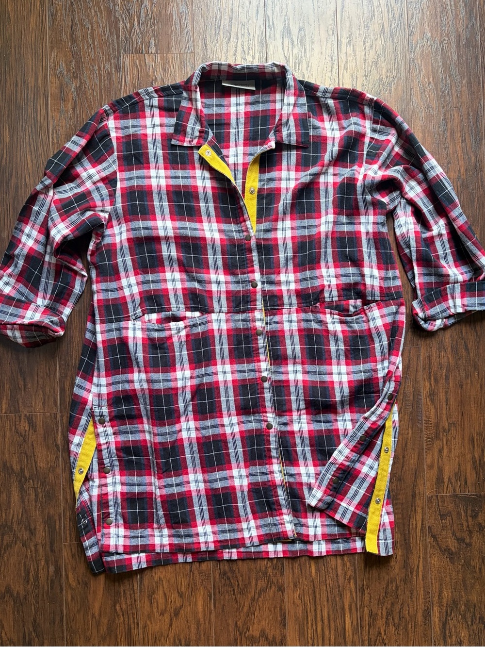 Eleven Stitch Plaid Button-Front Artist Shirt